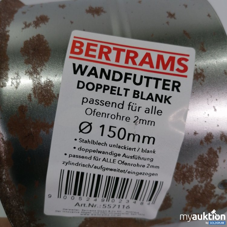 Artikel Nr. 515732: Bertrams Wandfutter Doppelt Blank 