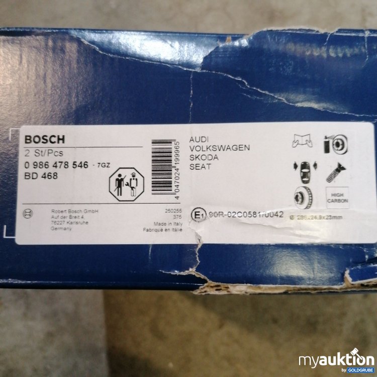 Artikel Nr. 770735: Bosch Bremsscheibe 0986478546 - BD 486