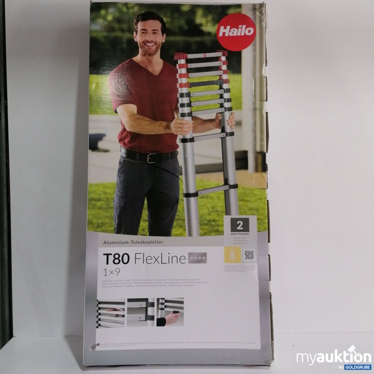 Artikel Nr. 779739: Hailo Aluminium Teleskopleiter T80 Flex Line 