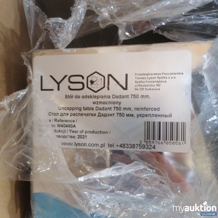 Artikel Nr. 744740: Lyson Uncapping table Dadant 