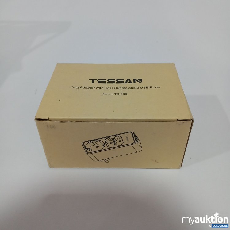 Artikel Nr. 778742: Tessan Plug Adapter 3AC  and 2 USB Ports 