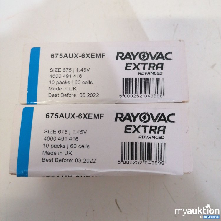 Artikel Nr. 425749: Rayovac Extra 675AUX - 6XEMF 10packs /60 cells