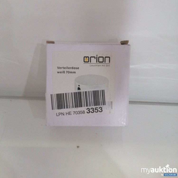 Artikel Nr. 751751: Orion Verteilerdose Weiß 70mm