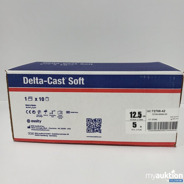 Artikel Nr. 781751: Delta Cast Soft Schutzverband 12,5cm x 3,6m  10 Stück 