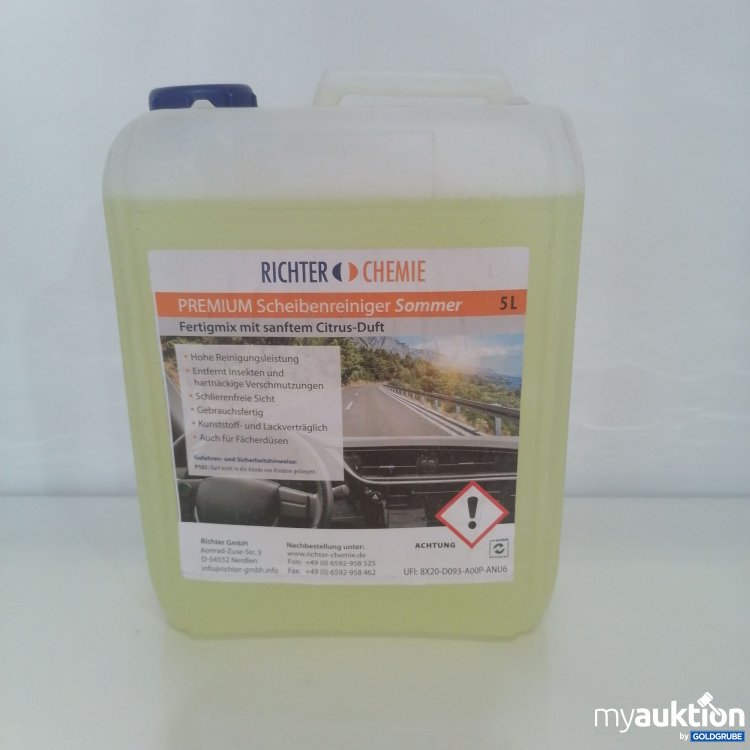 Artikel Nr. 744754: Richter Premium Scheibenreiniger Sommer 5l