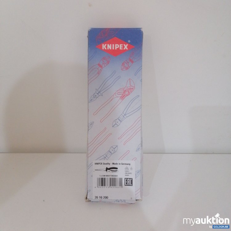 Artikel Nr. 750754: Knipex Flachrundzange mit Schneide