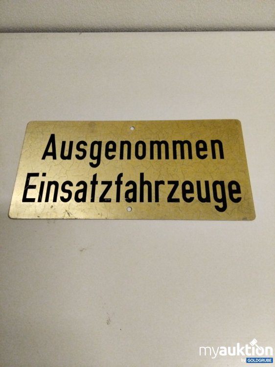 Artikel Nr. 386760: Blechschild Einsatzfahrzeuge 