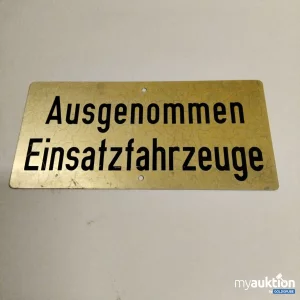 Artikel Nr. 386760: Blechschild Einsatzfahrzeuge 