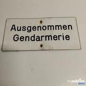 Artikel Nr. 386762: Blechschild Gendarmerie 