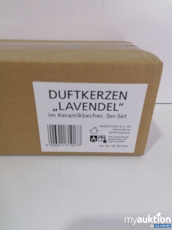 Artikel Nr. 791764: Weltbild Duftkerzen Lavendel im Keramikbecher 3er Set