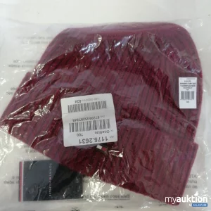 Auktion Tommy Hilfiger TH Cashmere Plaque Beanie Mütze Man 