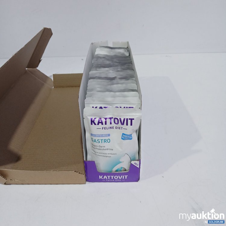 Artikel Nr. 801767: Kattovit Gastro mit Ente+Reis für Katze 24x85g