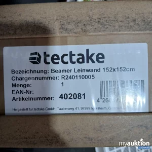 Artikel Nr. 792771: Tectake Beamer Leinwand 152x152cm 402081