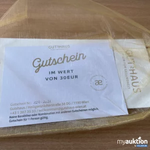 Auktion Gutshaus Gutschein 30€