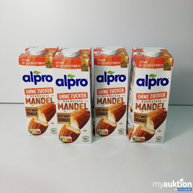 Artikel Nr. 787780: Alpro Geröstete Mandel Ohne Zucker 4x1l