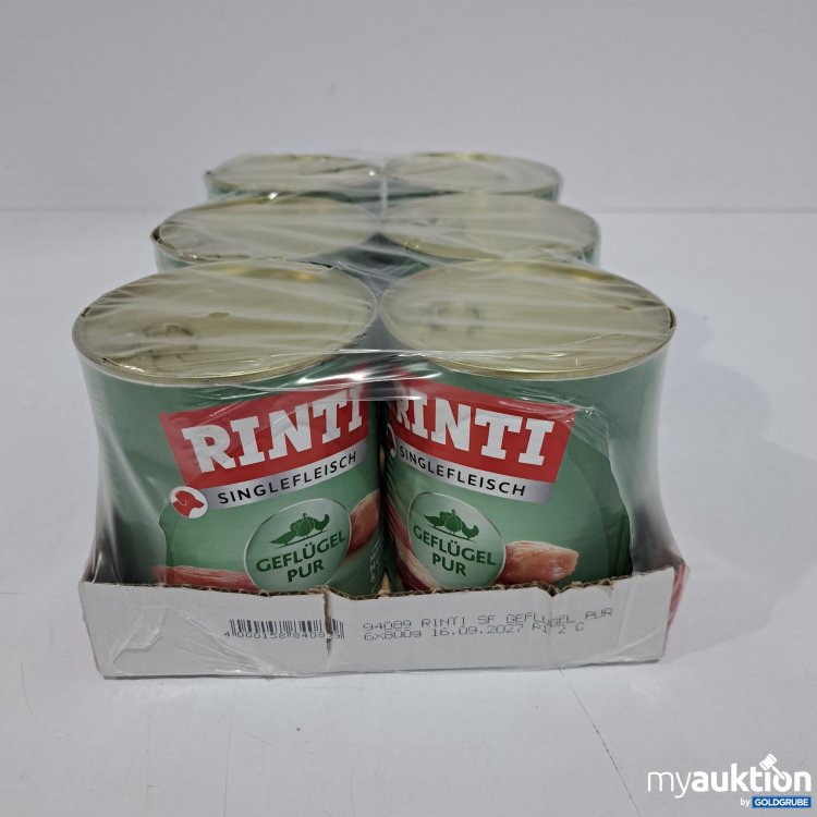 Artikel Nr. 796782: Rinti Hundefutter Singlefleisch Geflügel pur 6x800g