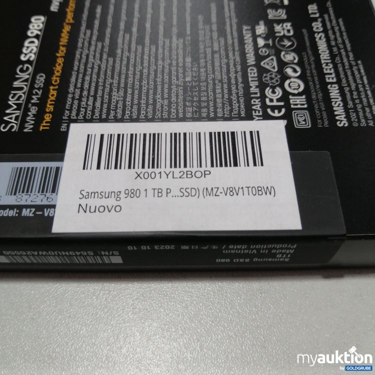 Artikel Nr. 759783: Samsung SSD 980 1TB