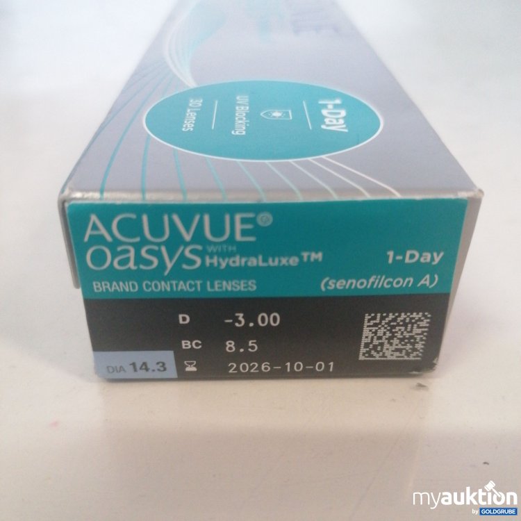 Artikel Nr. 772784: Acuvue Oasys HydraLuxe 1Day  30Lenses  - 3.00