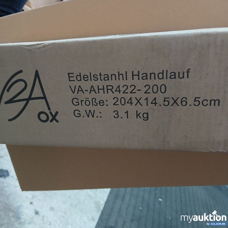 Artikel Nr. 436795: V2A ox Edelstahl Handlauf VA-AHR422-200 204x14.5x6.5cm 4349