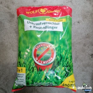 Auktion Wolf Garten Unkrautvernichter + Rasendünger 9kg 