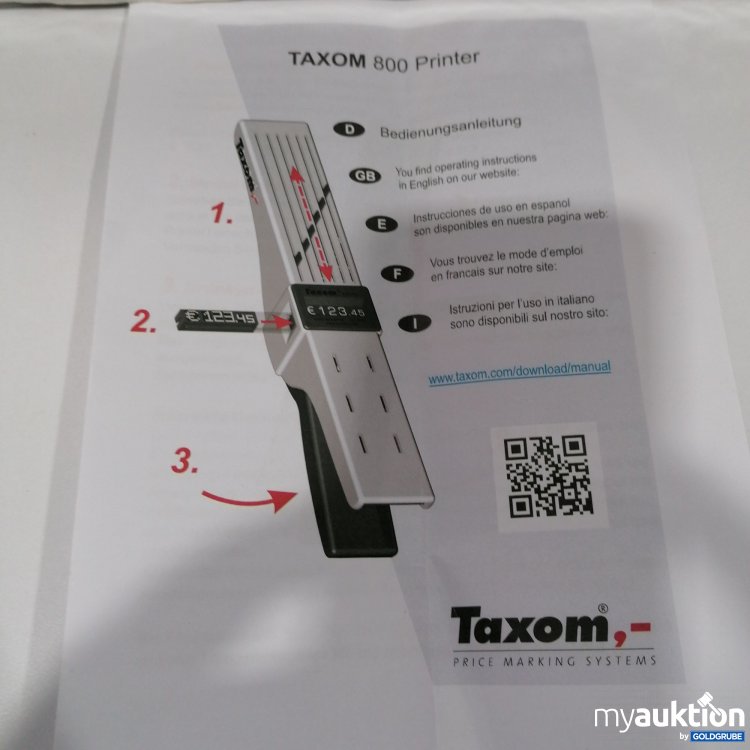 Artikel Nr. 515799: Taxom 800 Printer