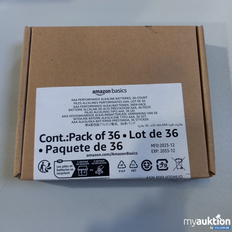 Artikel Nr. 756801: AmazonBasic AAA Batterien 36Stk.