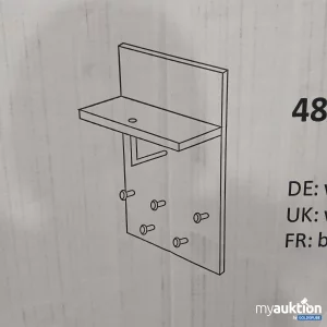 Artikel Nr. 800810: Wandgarderobe Weiss 48.5x100x32cm