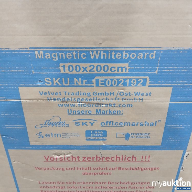 Artikel Nr. 436813: Magnetic Whiteboard 100x200cm E002192