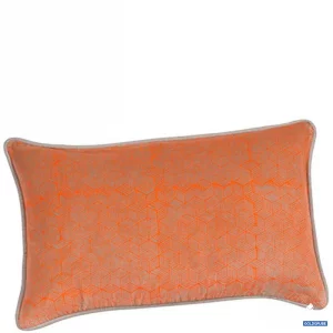 Artikel Nr. 382819: Dekokissenhülle mit geometrischem Muster orange & taupe