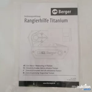 Auktion Berger Rangierhilfe Titanium 2.0 EG400 Model 