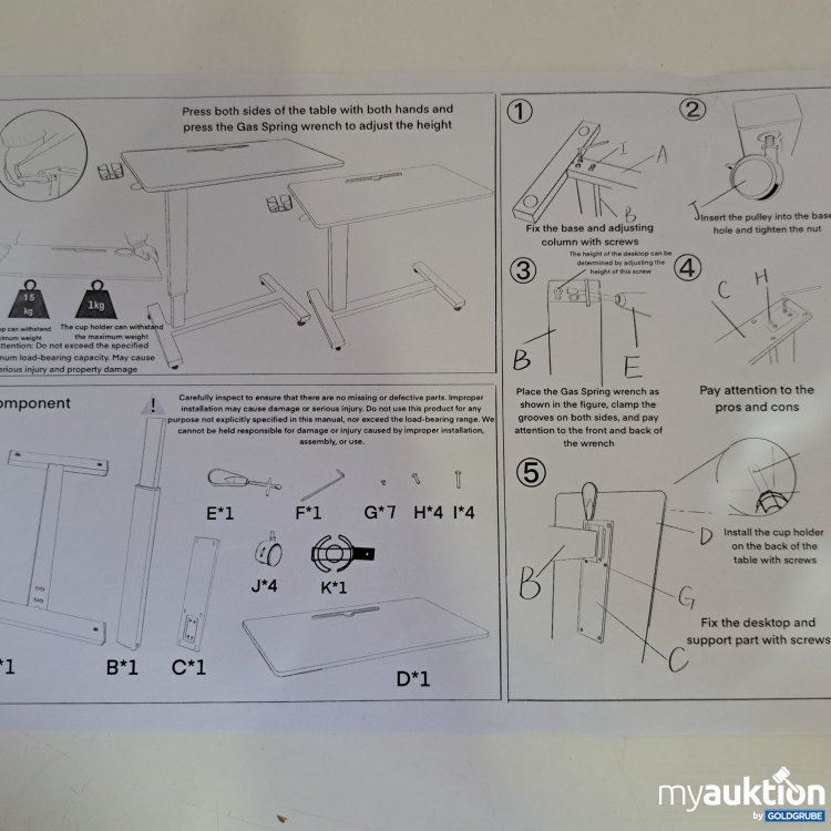 Artikel Nr. 746824: Schreibtisch weiss 