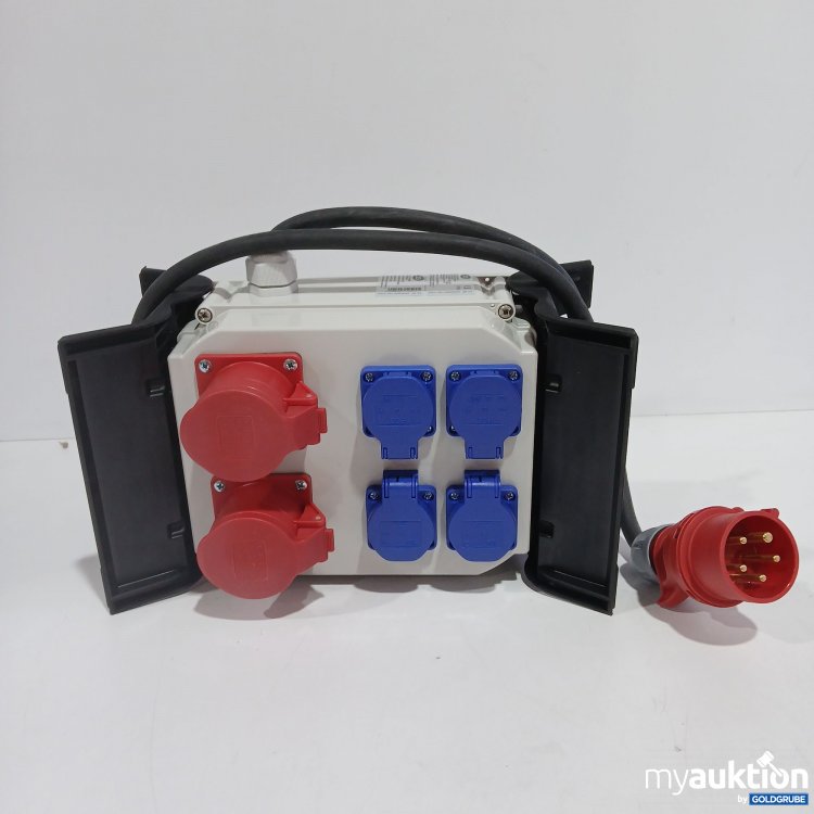 Artikel Nr. 436831 Artikel Nr. 436831: REV Profi Stromverteiler 2x16/5 4xSSD IP44