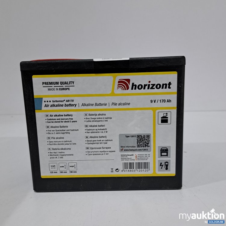 Artikel Nr. 792831: Horizont Air Alkaline Battery 9V 170Ah 