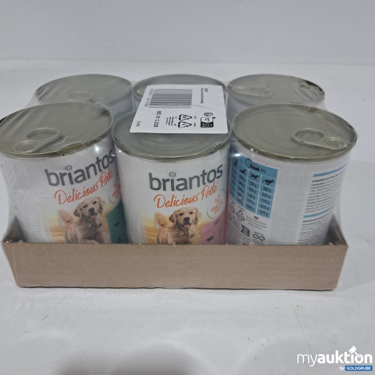 Artikel Nr. 796832: Briantos Hundefutter Pate Mix 6x400g