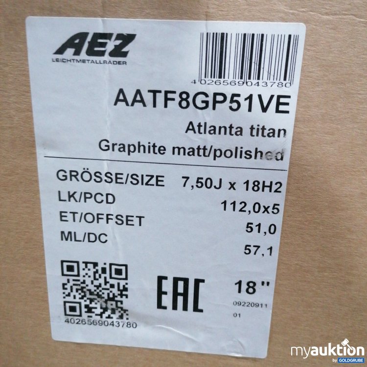 Artikel Nr. 515834: AEZ  Atlanta Titan 7.5Jx18H2 