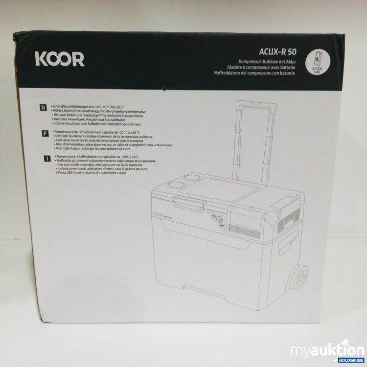 Artikel Nr. 378835: Koor Kompressor Kühlbox MIT Akku Acux R 50