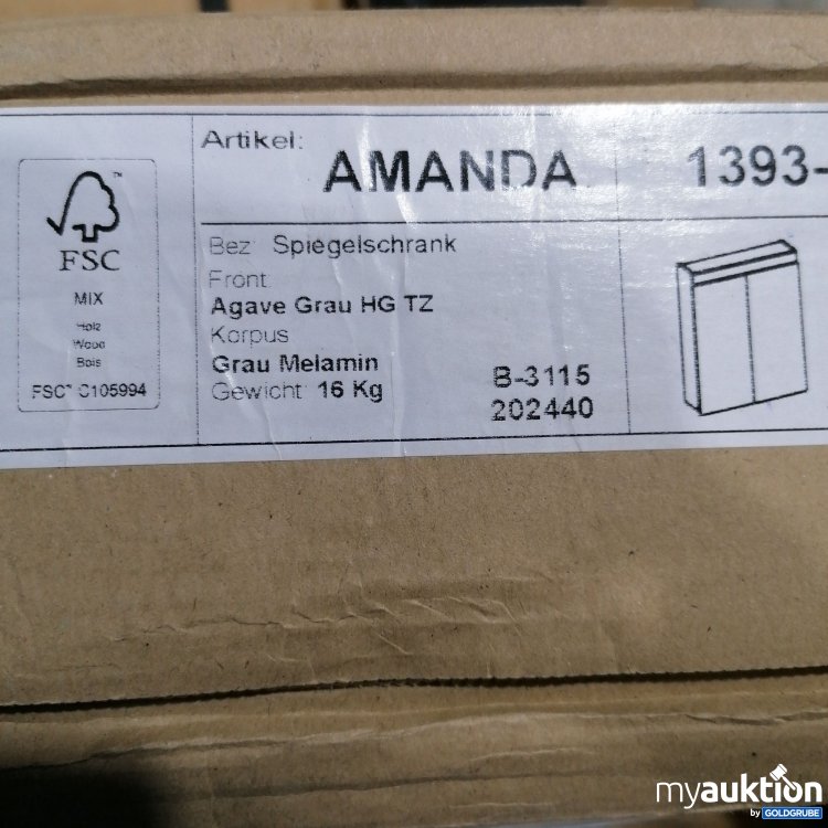 Artikel Nr. 427835: Trendteam Amanda  1393-405-21 Spiegelschrank 