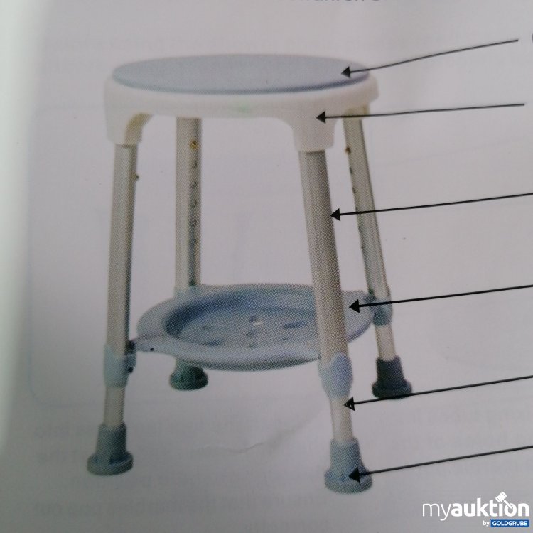 Artikel Nr. 427842: Bath Chair Schwenkbarer duschhocker 