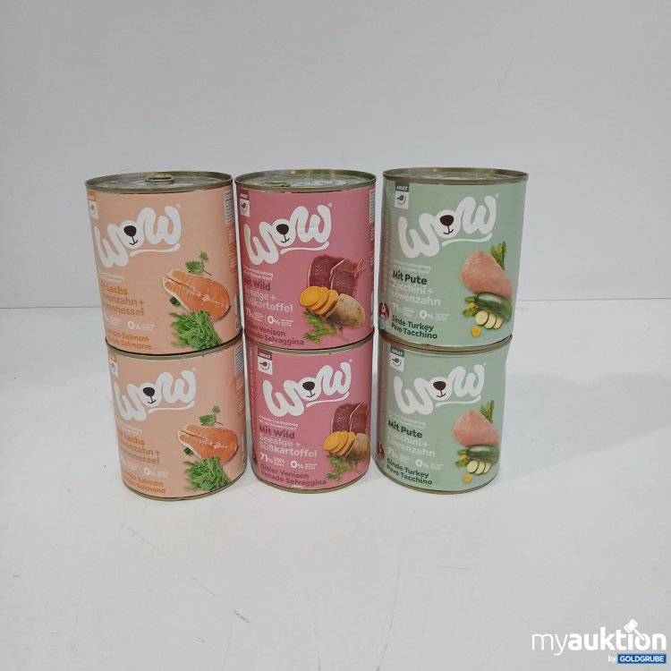 Artikel Nr. 801844: Diverse Wow Hundefutter Dosen 6x800g