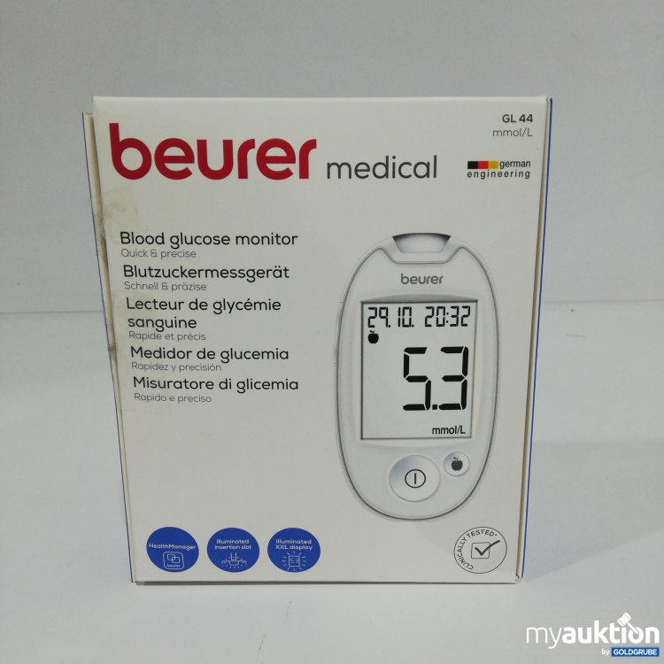 Artikel Nr. 378845: Beurer Medical Blutzucker Messgerät GL44