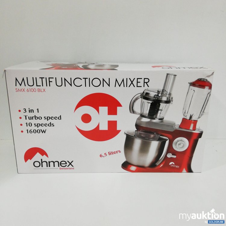 Artikel Nr. 378851: Ohmex Multifunktionale Küchenmaschine SMX 6100 BLX