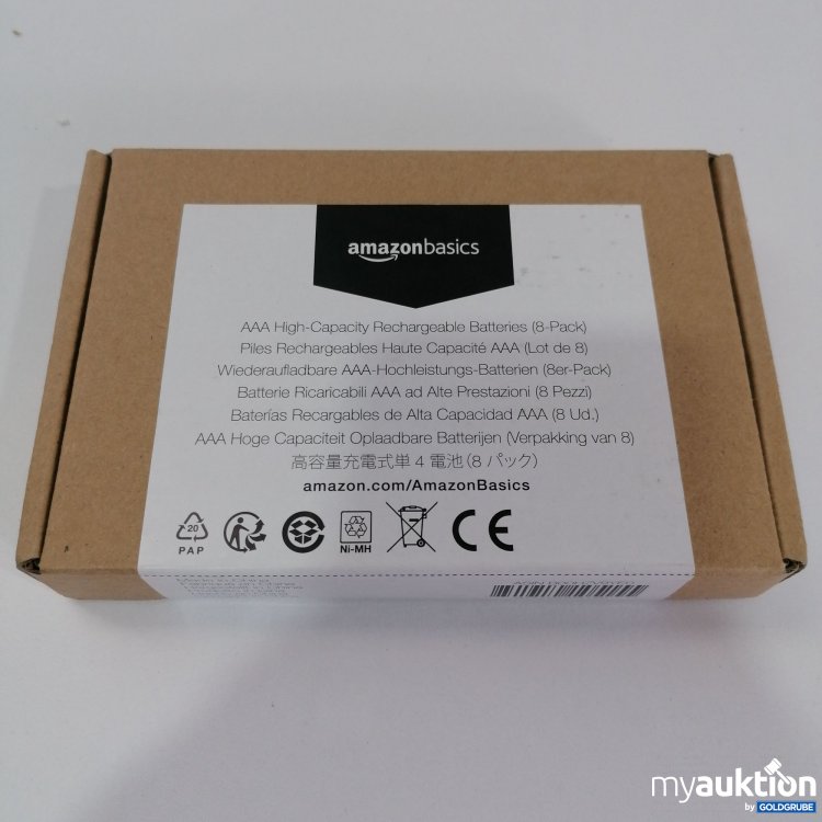 Artikel Nr. 779857: Amazonbasic Wiederaufladbare AAA Hochleistungs Batterien 8stk