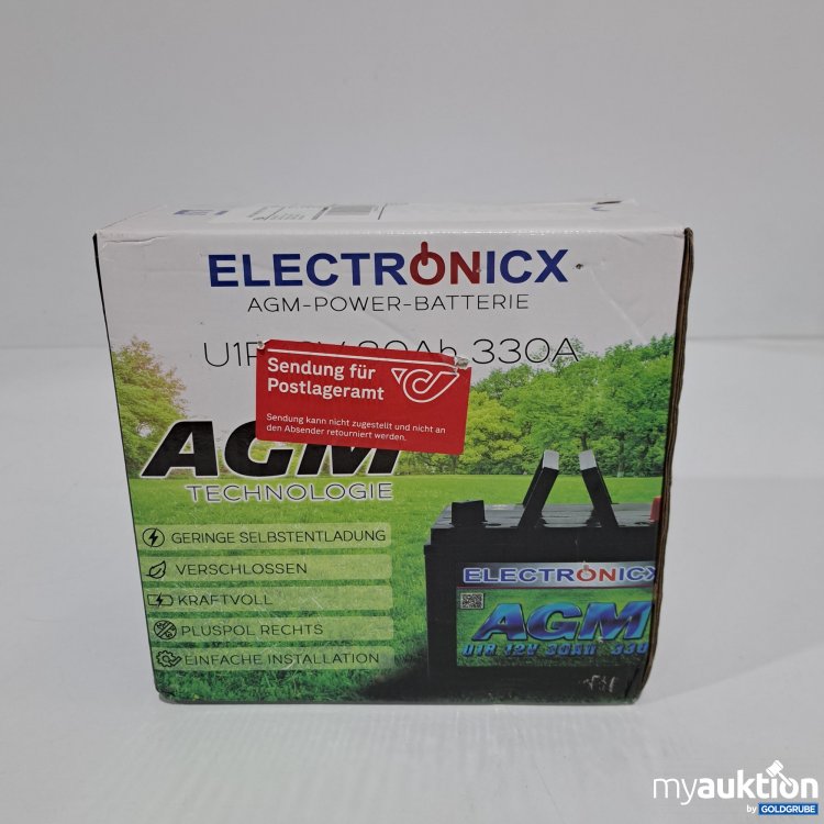 Artikel Nr. 791859: Electronicx AGM Power Batterie U1R 12V 30Ah 330A