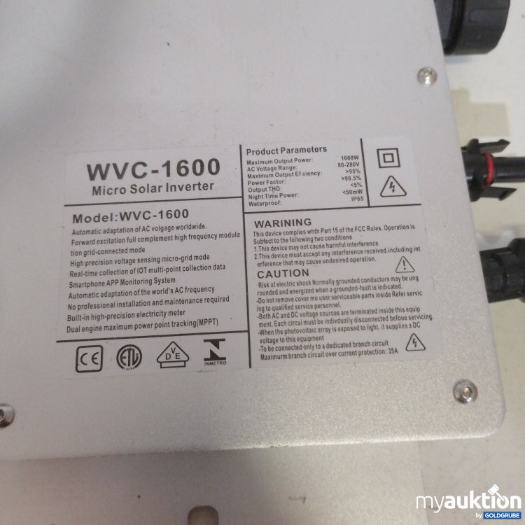 Artikel Nr. 738861: Micro Solar Inverter WVC-1600 