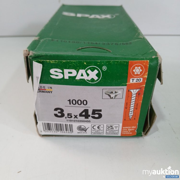 Artikel Nr. 516862: Spax Schrauben 3.5x45 1000 T20