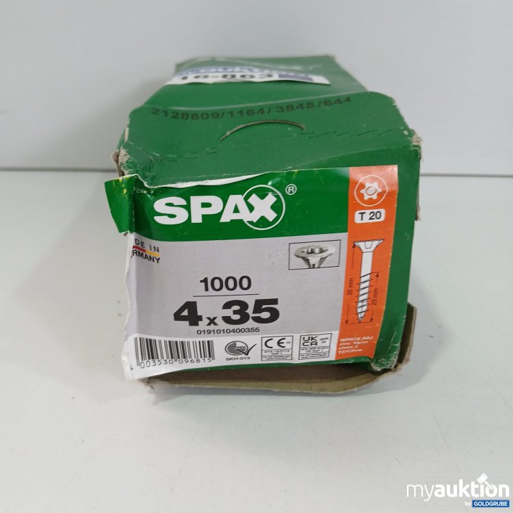 Artikel Nr. 516863: Spax Schrauben 4x35 1000 T20