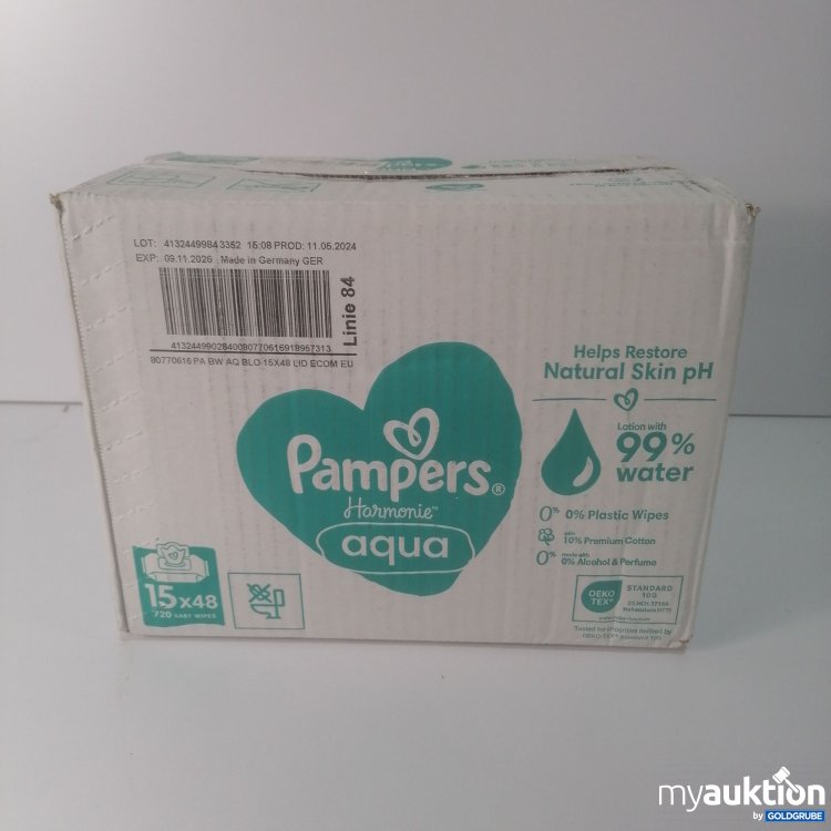 Artikel Nr. 781864: Pampers Aqua 15x48 Feuchttücher 