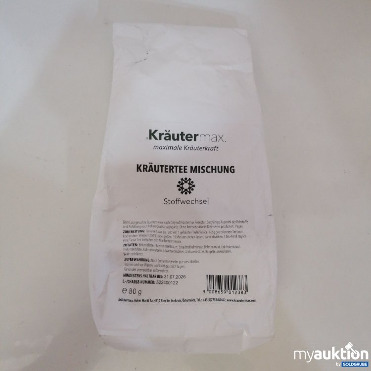 Artikel Nr. 749866: Kräutermax Kräutertee Mischung 80g 