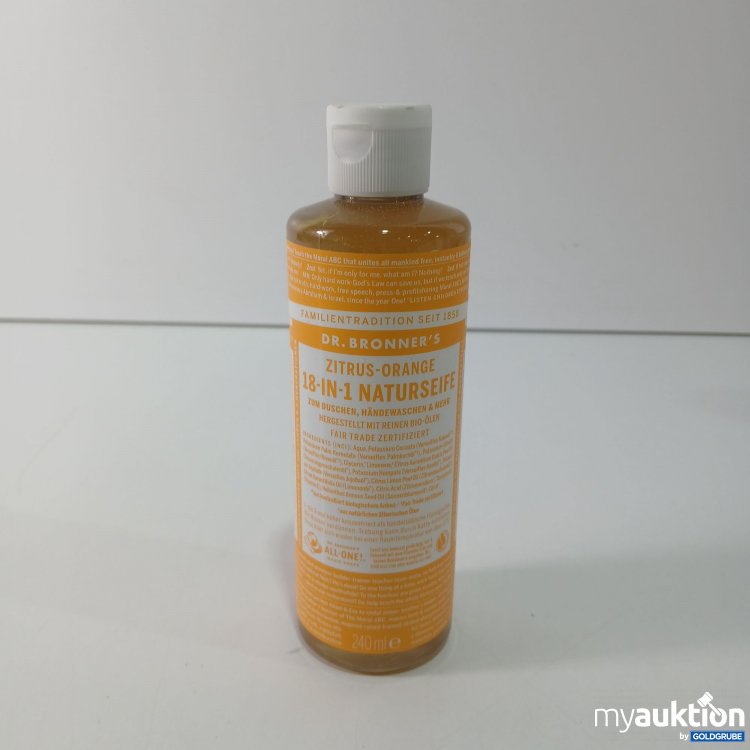 Artikel Nr. 799868: Dr.Bronner's Zitrus-Orange 18in1 Naturseife 240ml