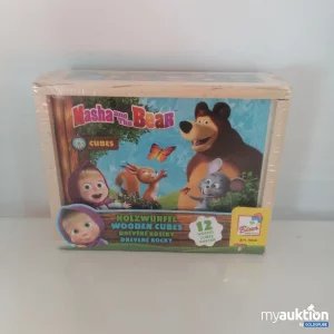 Auktion Masha and the Bear Holzwürfel